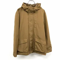 【中古】[印象AB] URBAN RESEARCH アーバンリサーチ ジャケット / パーカー メンズ 38 ダークマスタードイエロー ブラウン系 ポリ×綿 無地 裏地付き ハイネックフード フライフロント 内ポケット×１ 若干薄手 ドットボタン×ジップ留めのサムネイル