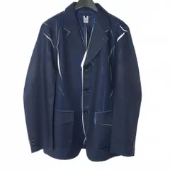 コムデギャルソンシャツ COMME des GARCONS SHIRT 転写ジャケット ブレザー 薄手 XLサイズ ネイビー 紺 FO-J502のサムネイル