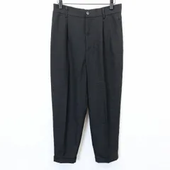 古着 ザラ ZARA トラウザーズ スラックス パンツ ダブル テーパード グレンチェック 1タック ポリ×レーヨンなど S チャコールグレー レディース