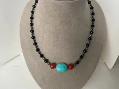 ★ハンドメイド★天然石★トルコ★ターコイズ他★パールネックレス★ファッション★デザイン★ネックレス★ペンダント★