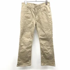 【中古】[印象AB] Wrangler ラングラー フレアパンツ レディース 30 ベージュ系 綿×ポリウレタン 若干ストレッチ ジップフライ バックポケットにロゴパッチのサムネイル