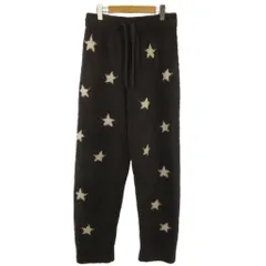 ジェラートピケオム GELATO PIQUE HOMME パウダーロゴジャガードパンツ ボア ルームウェア ナイトウェア スター柄 コットン ダークグレー M
