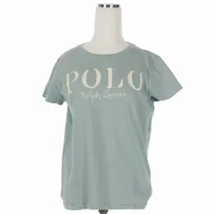 ポロ ラルフローレン POLO RALPH LAUREN クルーネック ロゴＴシャツ カットソー 半袖 M ライトブルー 青 国内正規