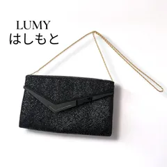 LUMYはしもと ビーズ 2wayクラッチバッグ ショルダーバッグ カーキ 美品】Lumy ルミー はしもと ビーズ バッグ クラッチ 皇室御用達