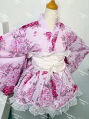 ₊‧°𐐪♡𐑂°‧₊ ｶﾜｲｲ🎀大人浴衣ドレス　大人ミニ