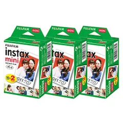 富士フイルム(FUJIFILM) カラー チェキフィルム instax mini 2パック品 JP2(20枚入り)x3個セット [60枚入] マルチカラー送料無料 d744976a