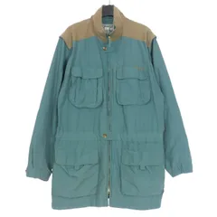 エルエルビーン L.L.BEAN 80s コットンナイロン 2WAY ミリタリージャケット ブルゾン 長袖 L ライトブルー