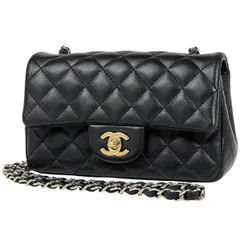 シャネル CHANEL マトラッセ シングルフラップ チェーン ショルダーバッグ ココマーク ショルダーバッグ レザー ブラック レディース 【中古】