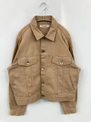 Emsexcite エムズエキサイト デニムジャケット M ベージュ 無地 フードなし ボタン留め