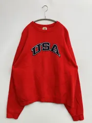 FRUIT OF THE LOOM フルーツオブザルーム スウェット XL レッド コットン 裏起毛 ブランドロゴ 刺繍 長袖