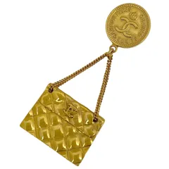 シャネル CHANEL ココマーク ブローチ GP ゴールド レディース 【中古】