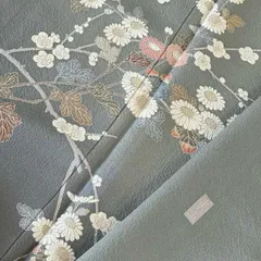 付下げ 作家物 友禅 上品な染め 一つ紋 正絹 着物 MK-6473