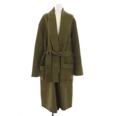 Lisiere L'Appartement リジェール アパルトモン 18AW シーズンチェスターコート SEASONS CHESTER COAT ガウンコート アウター ロング リボンべルト ウール S カーキ /YTのサムネイル