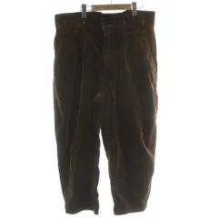 ポータークラシック Porter Classic CORDUROY CLASSIC PANTS ワイドパンツ L 茶 ブラウン コーデュロイ プリーツ 長ズボン /GGのサムネイル