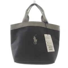 ラルフローレン RALPH LAUREN トートバッグ ポニー刺繍 ハンドバッグ グレー