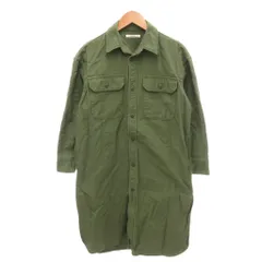 ジャーナルスタンダード レリューム JOURNAL STANDARD relume シャツワンピース ミリタリー 長袖 フラップポケット F カーキ /YJ ■GY60のサムネイル