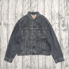 【size XXL】92年製 先染めブラック Euro Levi's 70503-0258 デニムジャケット Gジャン