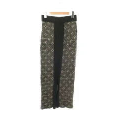 トゥデイフル TODAYFUL Jacquard Pencil Skirt ペンシルスカート タイト ニット リネン混 36 ブラック モカ /ES ■OS