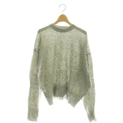 カグレ かぐれ 24AW キッドモヘアクルーネックニット セーター F グレー /DF ■OSのサムネイル