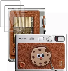 【数量限定】For instax mini evo レンズキャップ ミニエボ レンズキャップ+ instax mini evo用 液晶保護フィルム2枚 強化ガラスフィルムワンタッチ式 カメラ レンズキャップ 富士フイルム 日本旭硝子製 気泡防止 耐指紋 飛散防