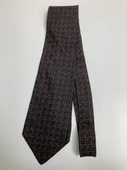 IVY BOY ネクタイ ブラック ドット柄 チェック柄