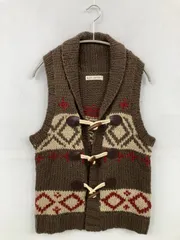 B.L.U.E. ベスト M ブラウン その他総柄