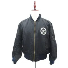 ボーイロンドン BOY LONDON フライトジャケット MA-1 ミドル丈 中綿 L 黒 ワッペン /SY48 ■ECA001のサムネイル