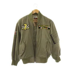 フィラ FILA ジャケット ブルゾン ジップアップ ワッペン 中綿 I44 カーキブラウン /NR ■ECE003
