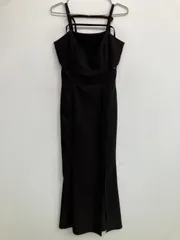 LIP SERVICE リップサービス ワンピース M ブラック 無地 袖なし ロング・マキシ丈 タイト