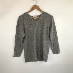 Max Mara カシミヤ混 Vネックセーター レディース S グレー