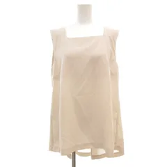 オペークドットクリップ OPAQUE.CLIP チュニック ノースリーブトップス 40/L ベージュ系 スクエアネック 無地 /SC ■ECF003