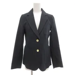 トラディショナルウェザーウェア Traditional Weatherwear テーラードジャケット 34 背抜き シングル ストライプ 紺 ネイビー /AEのサムネイル