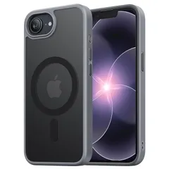 【新品】 NIMASO iPhone 17e/16e 用 ケース MagSafeアクセサリー対応 スマホケース 半透明 マグセーフ対応 カバー 滑り止め マット仕上げ 全面保護 耐衝撃 米軍MIL規格 SGS認証取得 ワイヤレス充電 ストラップホール付き  0