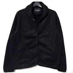 Free シティーブリーズ レディース ショールカラー フリース ジャケット ブラック