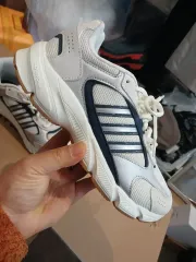 アディダス スニーカー 白/ネイビー CLOUDFOAM 245