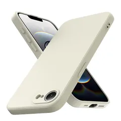 【新品】 CMYFPOFL 対応 iPhone 17e / 16e 用の ケース シリコン 耐衝撃 柔軟 カバー 薄型 衝撃吸収 人気 携帯カバー ストラップホール付き ワイヤレス充電 軽量 手触り良い 指紋防止 滑り防止 (ベージュ) 6-IP 16E- 1