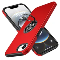 【新品】 GTUJWN ケース 対応 iPhone 17E/16E 用の ケース リング付き TPU 耐衝撃 車載ホルダー スタンド機能 軽量 薄型 対応 アイフォン17e 用の カバー カメラ保護 衝撃吸収 指紋防止 黄変防止 ストラップホール 一体型  1