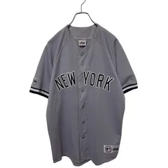 【Majestic】 MLB New York Yankees Baseball Shirts ニューヨークヤンキース ゲームシャツ S-5581