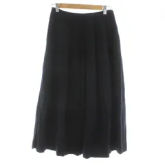 バレンシアガ BALENCIAGA LA MODE フレアスカート ミモレ ロング ウール 38 黒 ブラック /KUのサムネイル