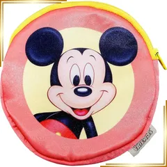 【新品】 MORIPiLO ミッキーマウス ティッシュケース ディズニー グッズ 小物入れ ぬいぐるみ ポーチ 小さめ 可愛い 13x13cm (レトロ調 レッド) Disney キャラクター まくらのモリシタ 0