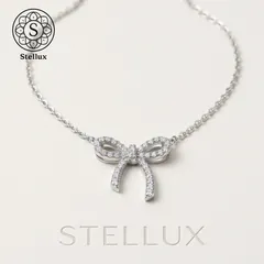 【理想の“大人リボン”ついに。】モアサナイト・ネックレス/リボントップ/シルバー925/S925刻印チェーン/18Kコーティング/金属アレルギー対応/プレゼント・ギフトにも/結婚式/入学式/冠婚葬祭/高見え/母の日ギフト/トラベルジュエリー