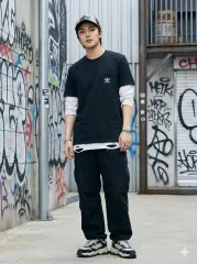 アディダス ポケット 半袖 Tシャツ ブラック_XL