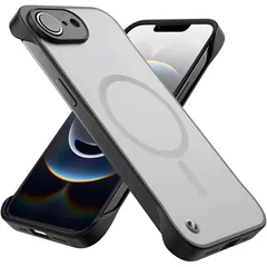 【新品】 iphone16e/17e ケース フレームレス マグセーフ ケース frameless magsafe case 新型 薄型 軽量 黄ばみなし レンズ保護 スリム グリップ感 持ちやすい ワイヤレス充電 MagSafe対応 6.1インチ アイフ 1