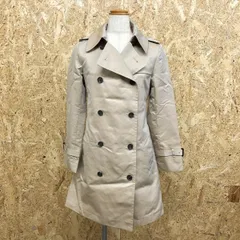 【中古】[印象AB] INED イネド レディース 9 ベージュ系 綿×ポリエステル(裏地：キュプラ100%) トレンチコート ベルテッドコート 背抜き裏地 長袖 無地のサムネイル