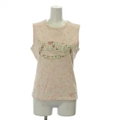ポールスミスウィメン Paul Smith WOMEN タンクトップ カットソー M ピンク フローラル柄 ロゴ刺繍 ノースリーブ /GG ■ECD001のサムネイル