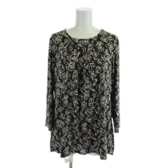 ハナエモリ HANAE MORI Deux PRIMATIVO カットソー L チャコールグレー 総柄 ラウンドネック 長袖 /APのサムネイル