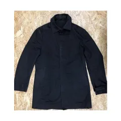 【中古】[印象B] MEN'S BIGI メンズビギ メンズ サイズ2 ダークブラウン系 こげ茶系 ステンカラーコート 裏地あり 無地 3ポケ フライフロント 長袖のサムネイル