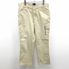 【中古】[印象B] TOURSTAGE ツアーステージ パンツ メンズ L イエローグリーン グリーンベージュ カーキ系 綿×ポリウレタン ジップフライ ロゴパッチ ゴルフ ストレート ロングのサムネイル