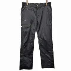 【中古】[印象AB] TIGORA ティゴラ パンツ メンズ 76 ブラック 黒 綿×ナイロン×ポリウレタン ウエストの内側に滑り止め ゴルフ ストレート ロゴ刺繍 ジップフライ Dリング付きのサムネイル