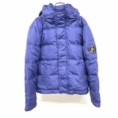 【中古】[印象AB] Abercrombie＆Fitch アバクロンビーアンドフィッチ ダウンジャケット / パーカー レディース S 紺 ポリ100%(フェザー65%＋ダウン35%) ハイネックフード フライフロント 内ポケット無し ロゴパッチ 長袖のサムネイル
